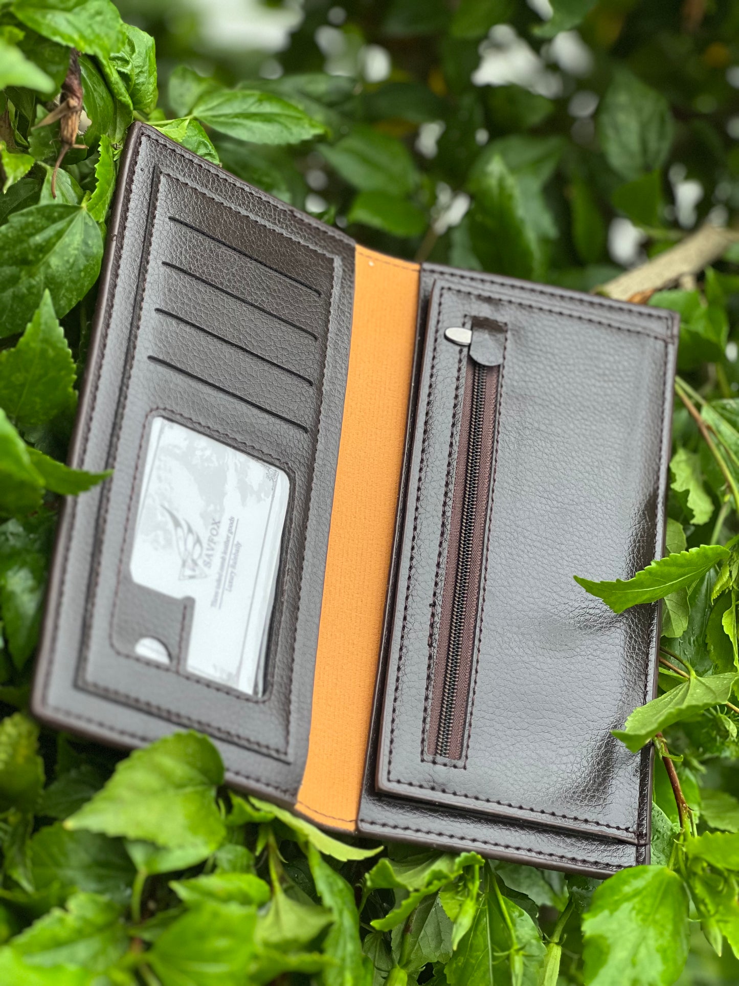 Soft Premium Cow Leather Wallet Large Capacity Pocket Coin , 11 Cards Slots , 3 Cash Compartments ,