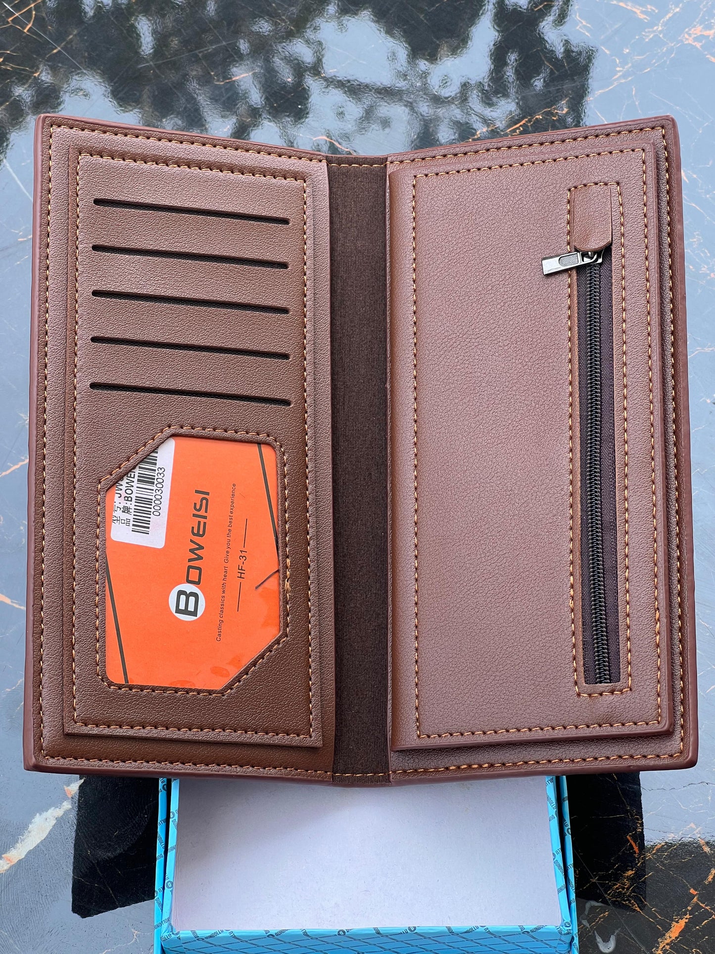 Mens Premium Leather Long Bowesi Wallet ( Orginal Cow Leather )