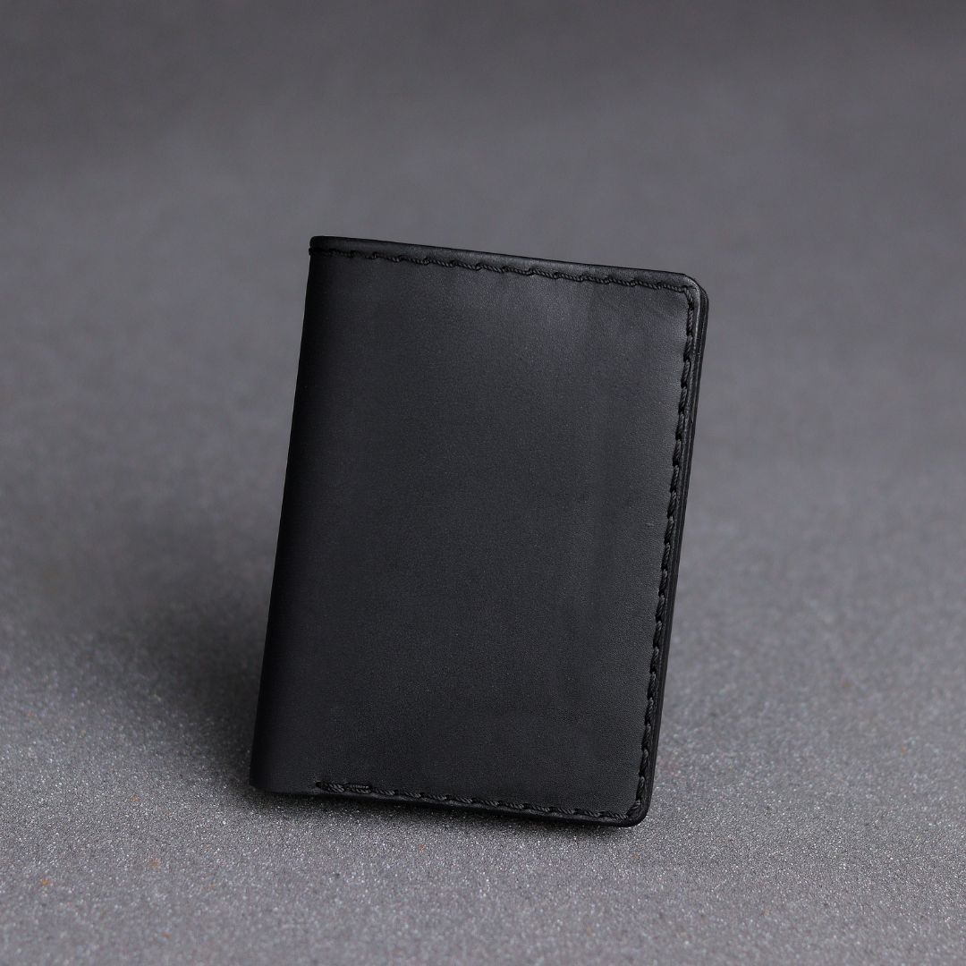 Italian Buttero Leather Vertical Bifold Wallet . ( Premium Quality )