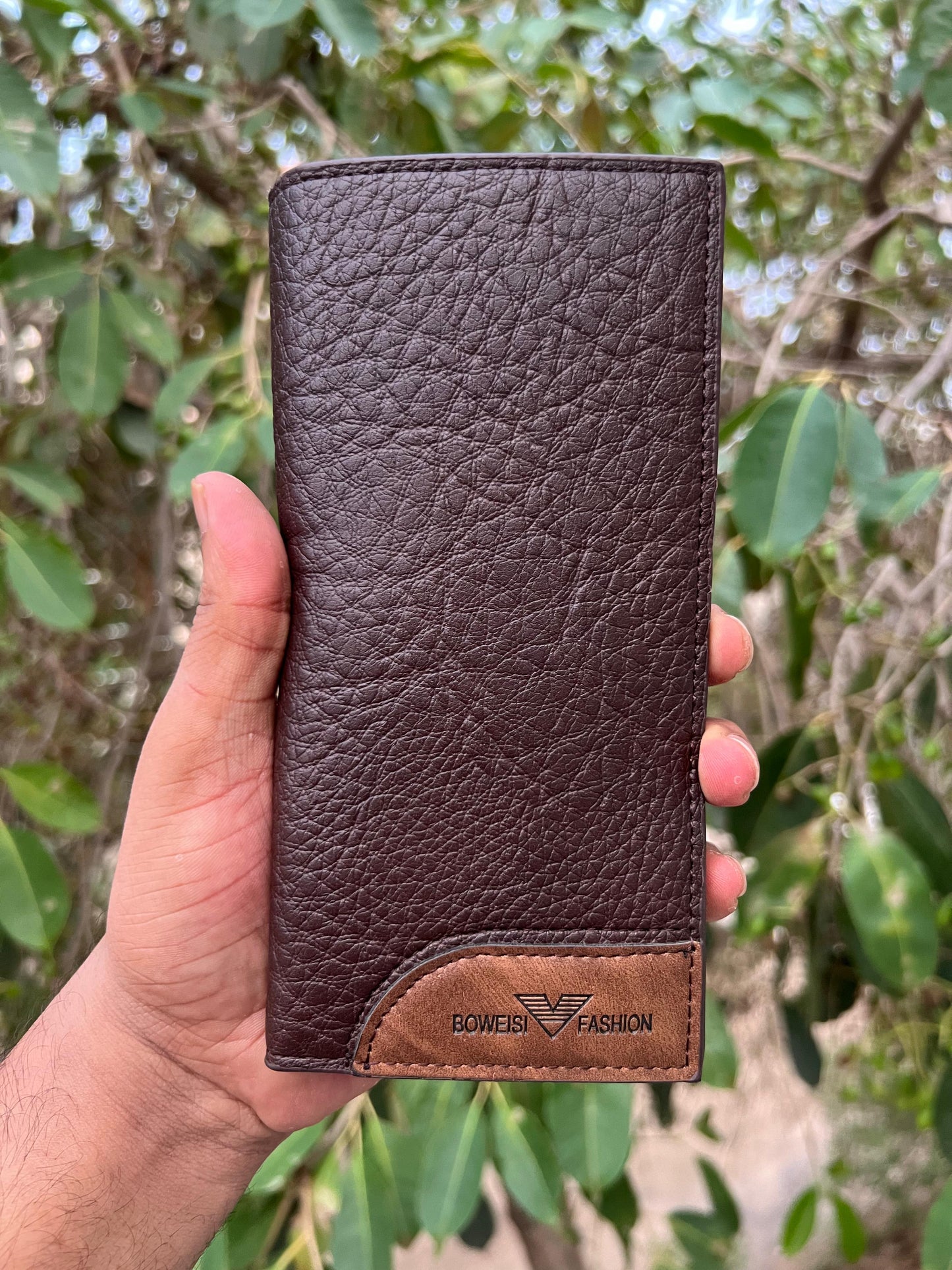 Mens Premium Leather Long Bowesi Wallet ( Orginal Cow Leather )