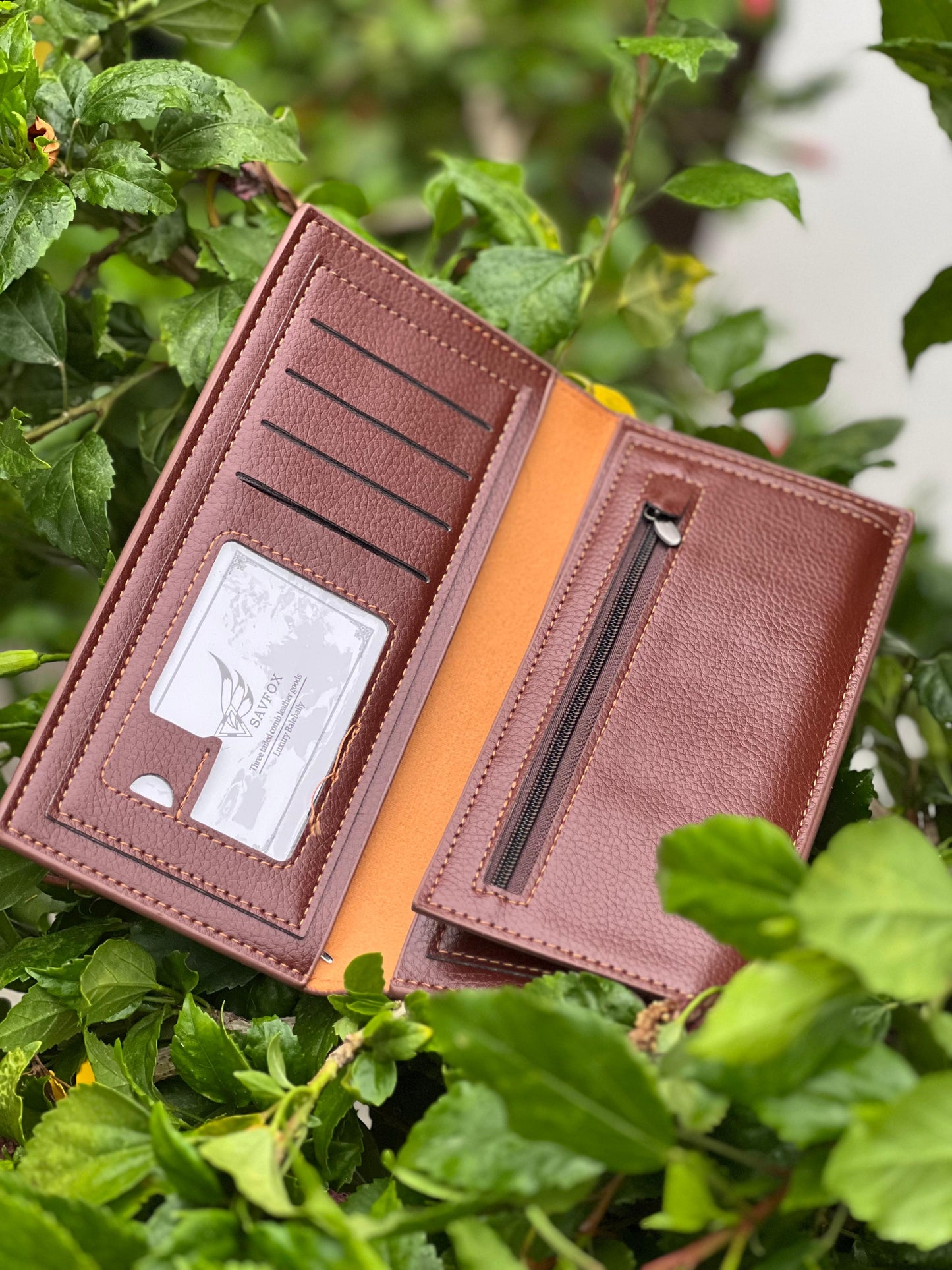 Soft Premium Cow Leather Wallet Large Capacity Pocket Coin , 11 Cards Slots , 3 Cash Compartments ,