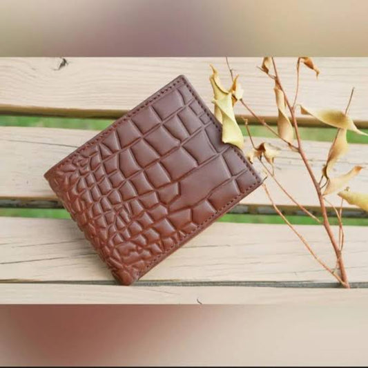Genuine Crocodile Cow Leather Wallet for men