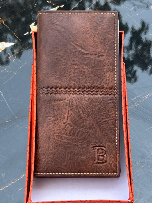 Men,s Long Wallet Business Purse With Double Shade Color