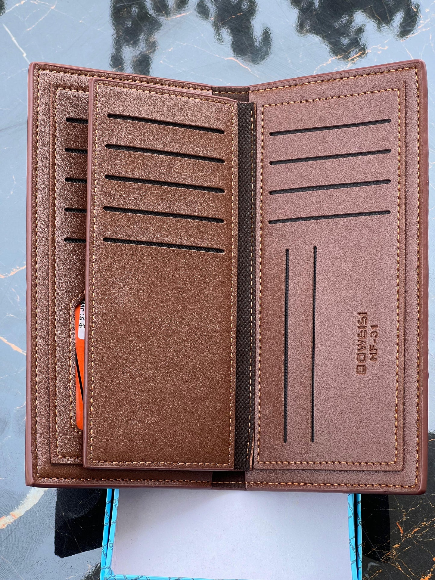 Mens Premium Leather Long Bowesi Wallet ( Orginal Cow Leather )