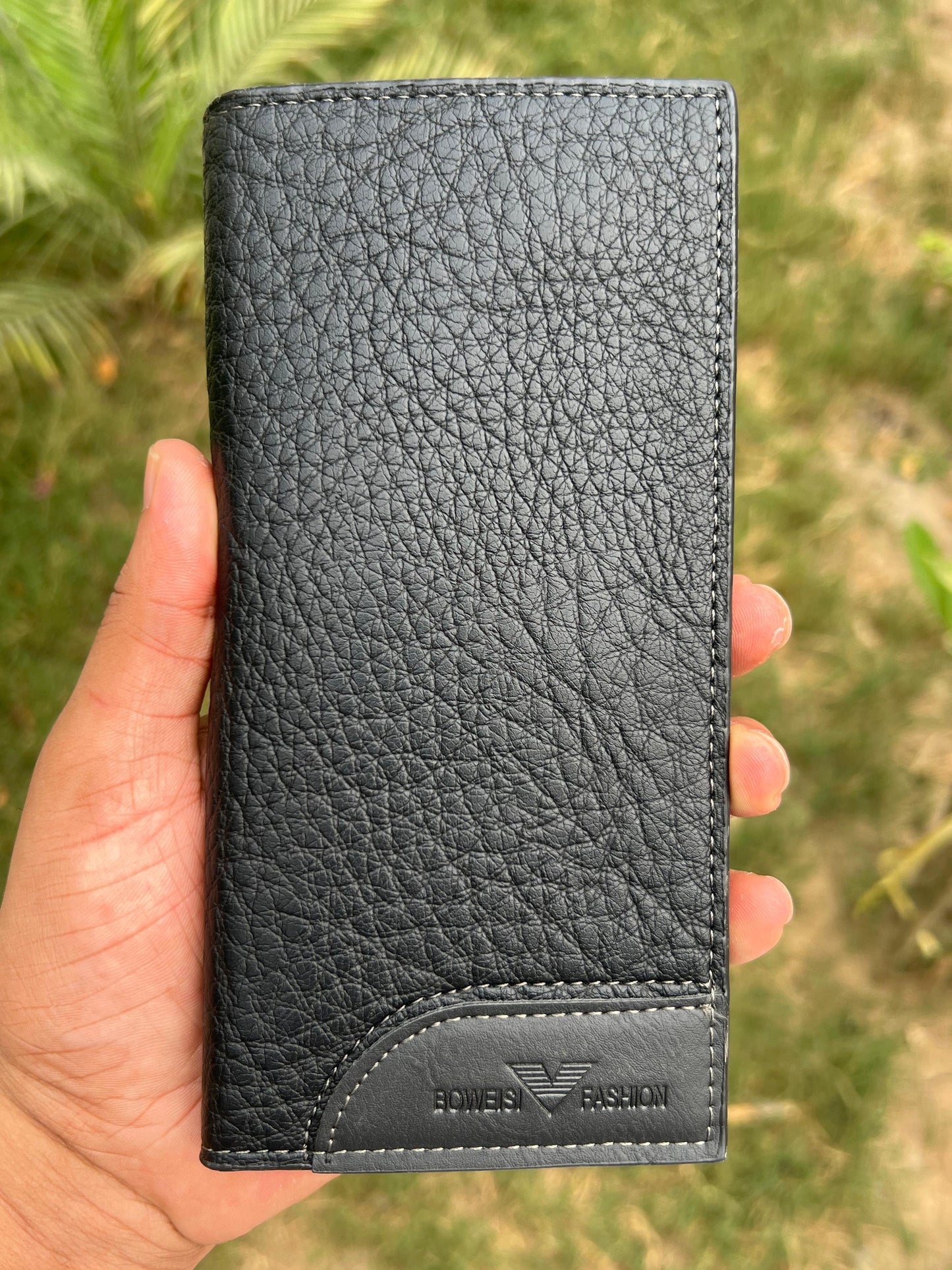 Mens Premium Leather Long Bowesi Wallet ( Orginal Cow Leather )